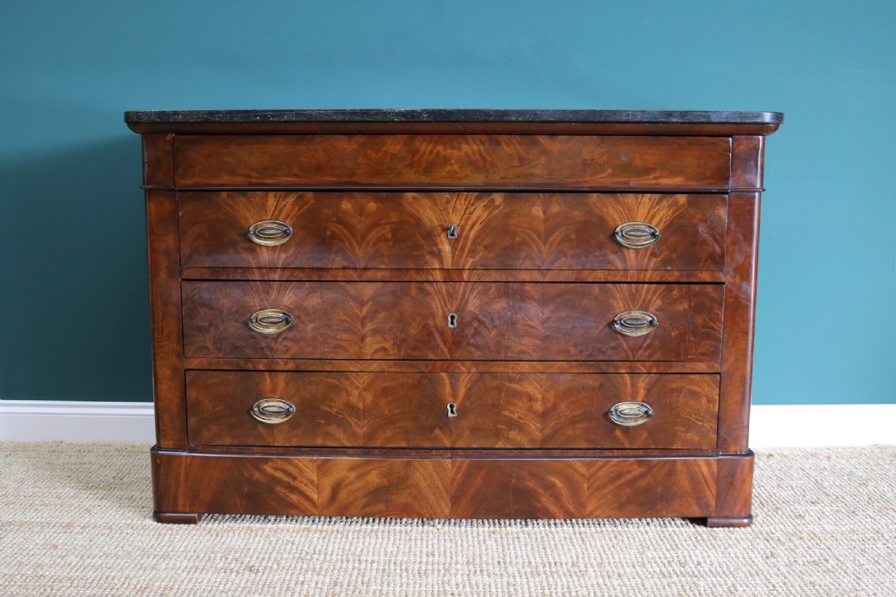 19th Century French mahogany commode