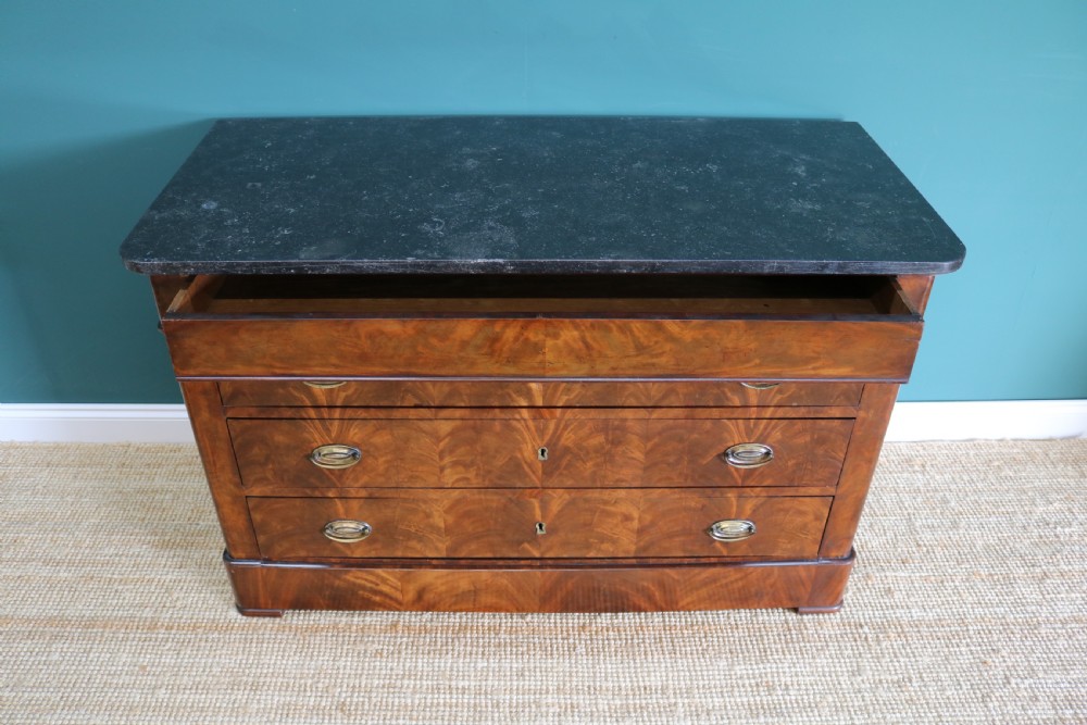 19th Century French mahogany commode View V