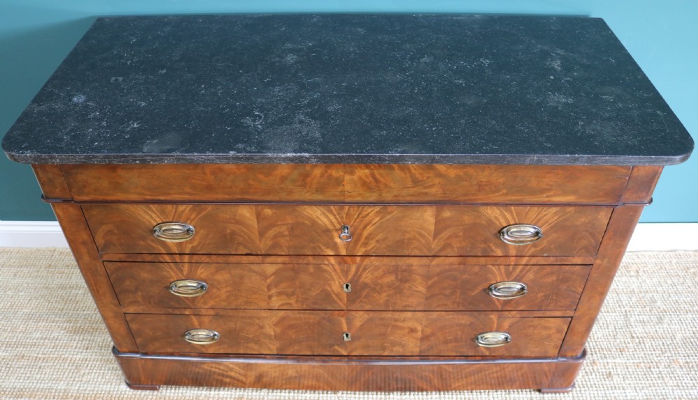 19th Century French mahogany commode View VII