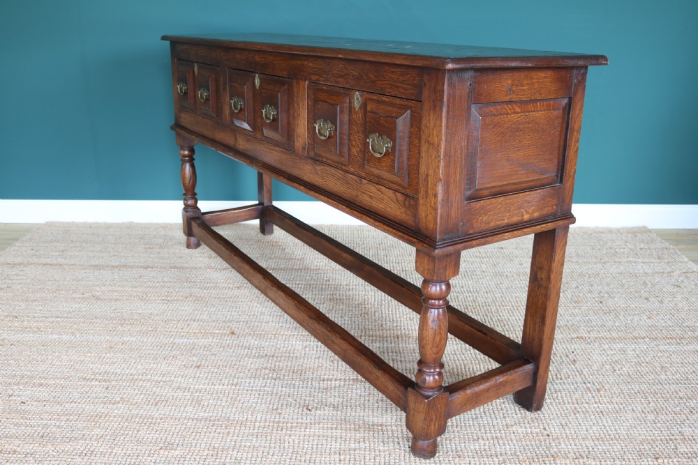 Jacobean revival oak dresser base View IX
