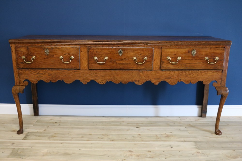 18th Century English Oak Dresser Base View IV