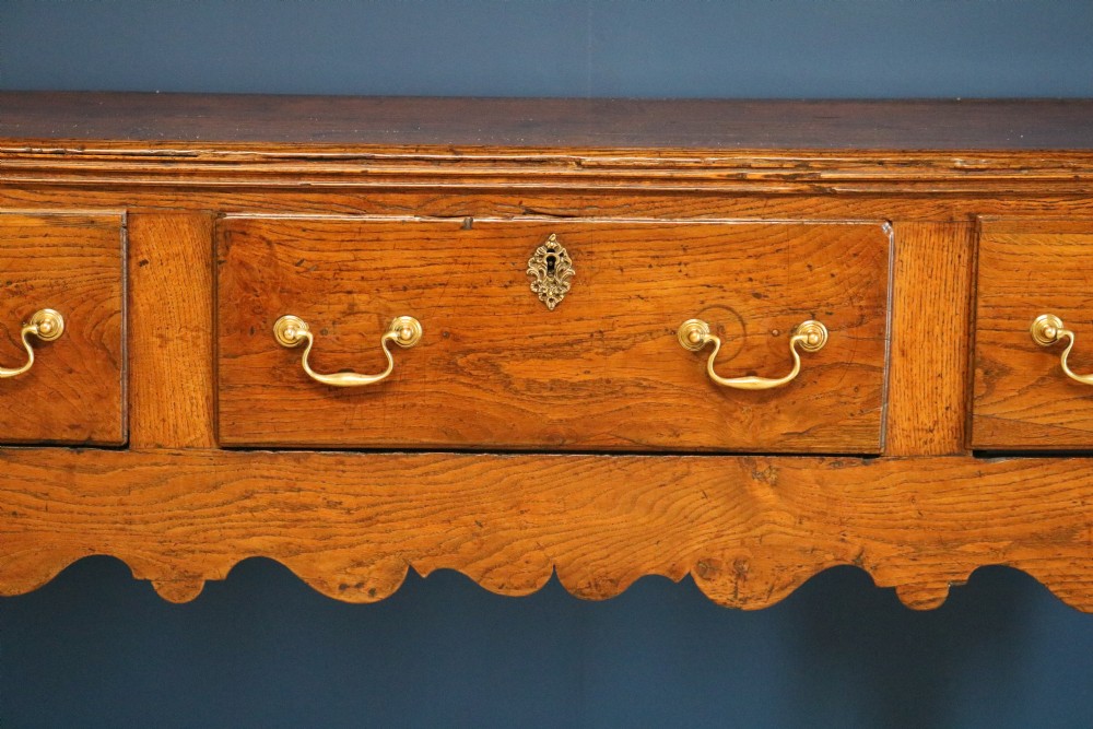 18th Century English Oak Dresser Base View V