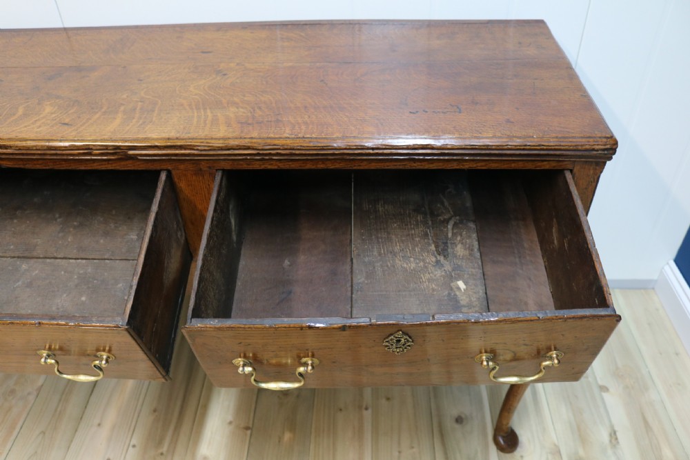 18th Century English Oak Dresser Base View X