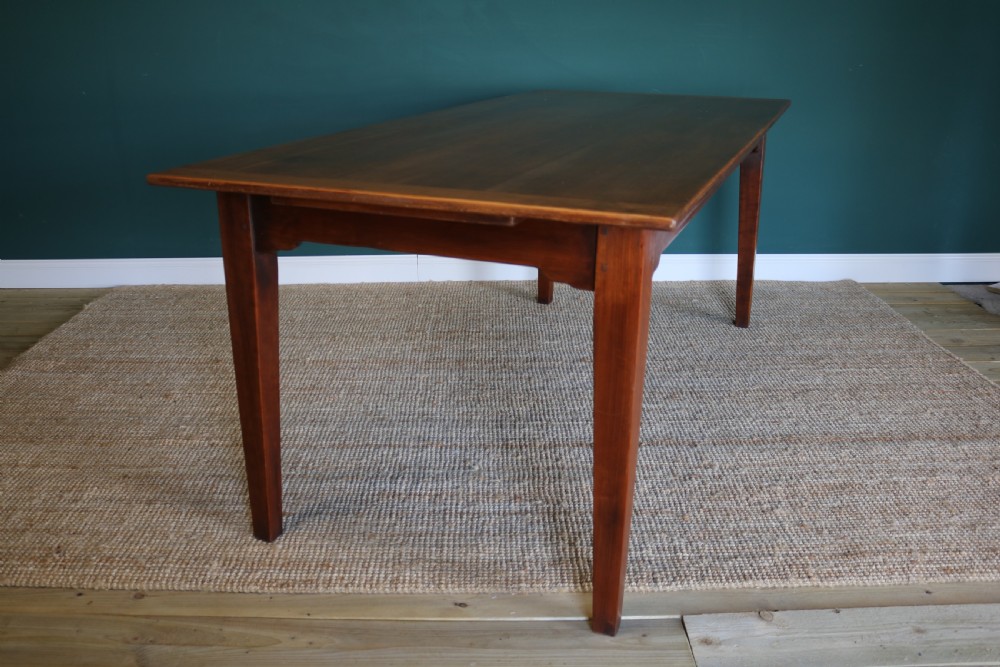 French fruitwood farmhouse table View VIII