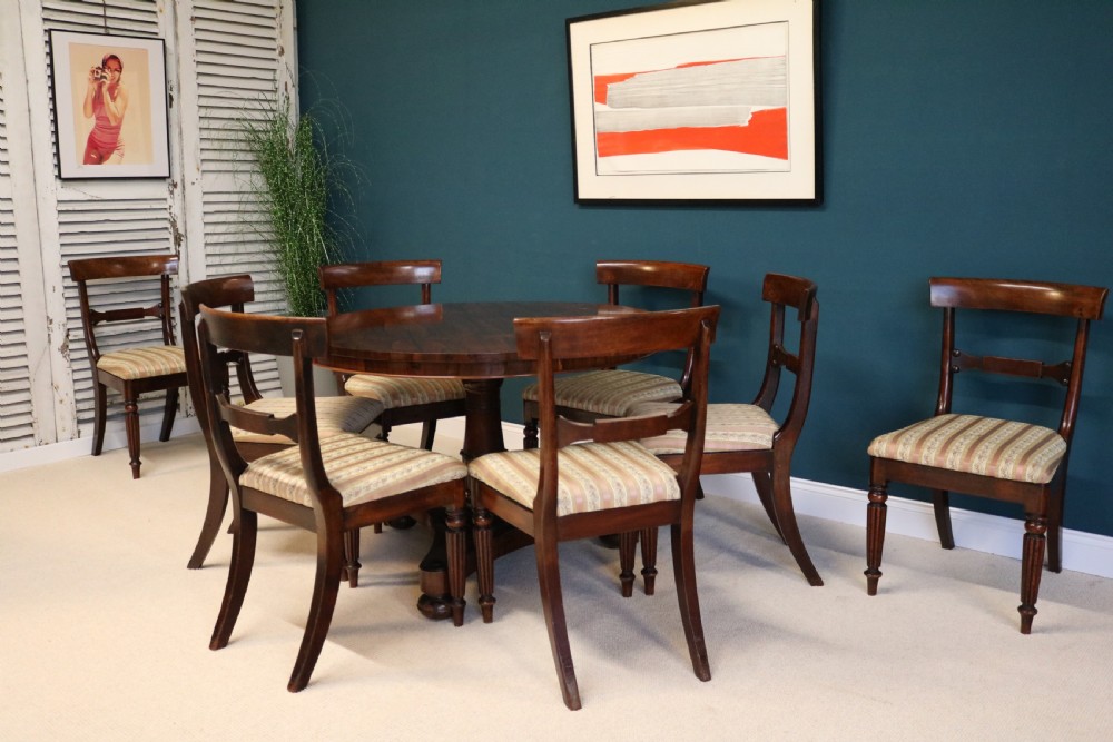 Set of Eight 19th-Century Mahogany Dining Chairs View VI