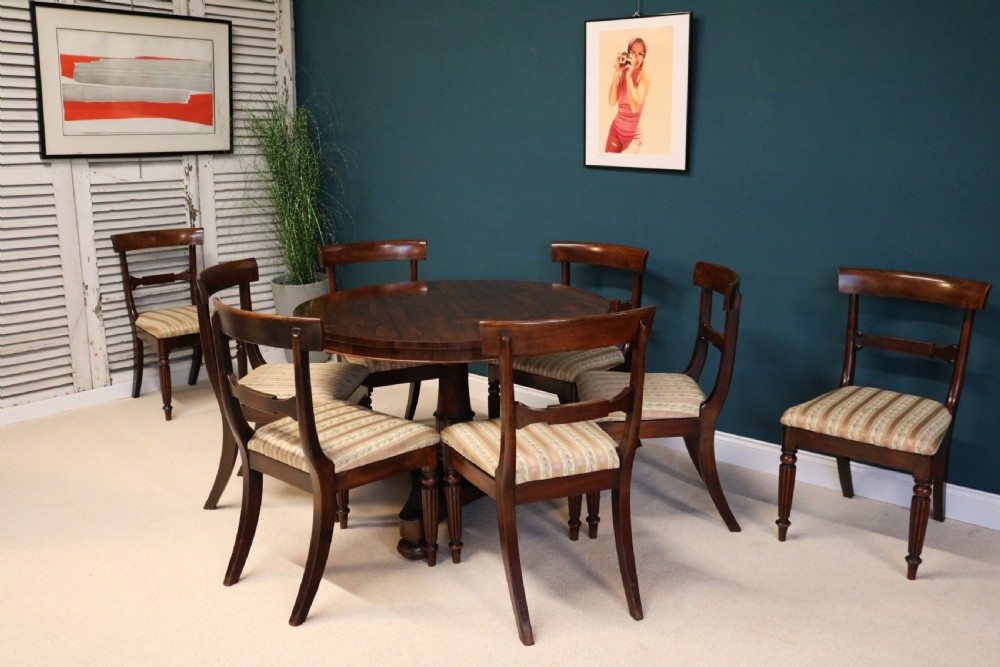 Set of Eight 19th-Century Mahogany Dining Chairs View VII