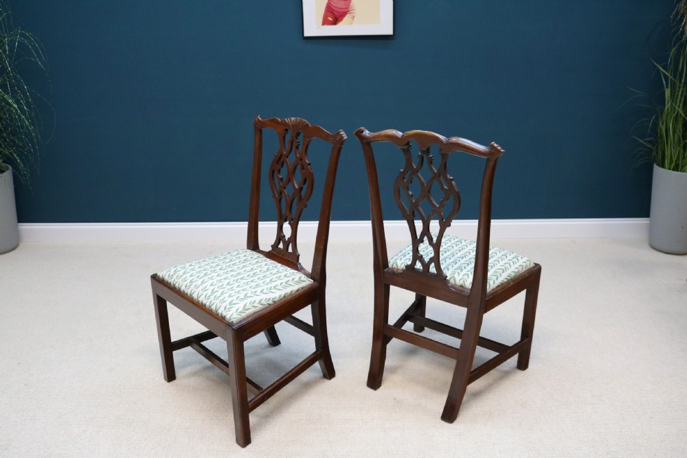 Set of Six  Mahogany Dining Chairs George III taste View VI