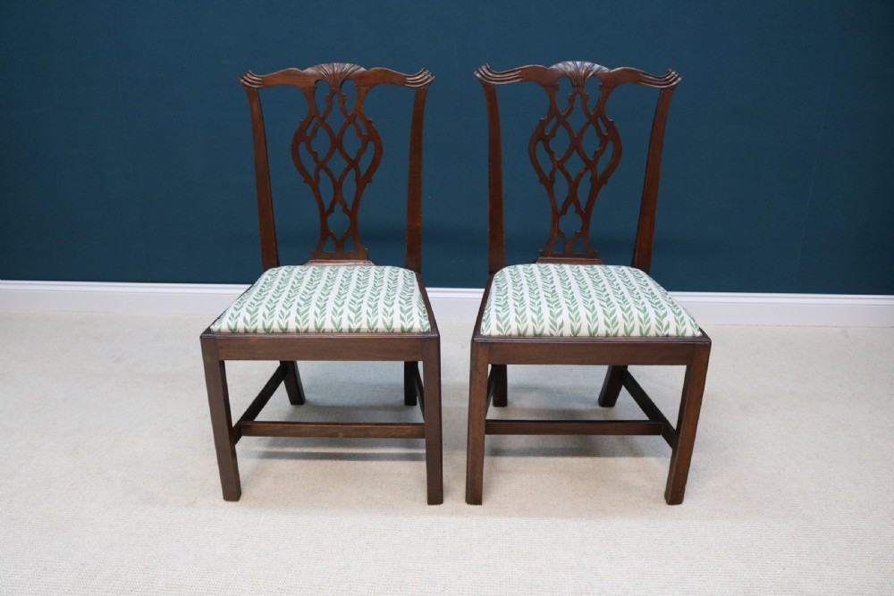 Set of Six  Mahogany Dining Chairs George III taste View VIII