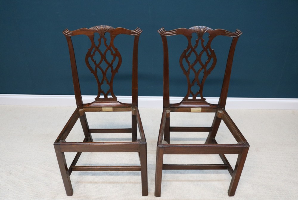 Set of Six  Mahogany Dining Chairs George III taste View XII