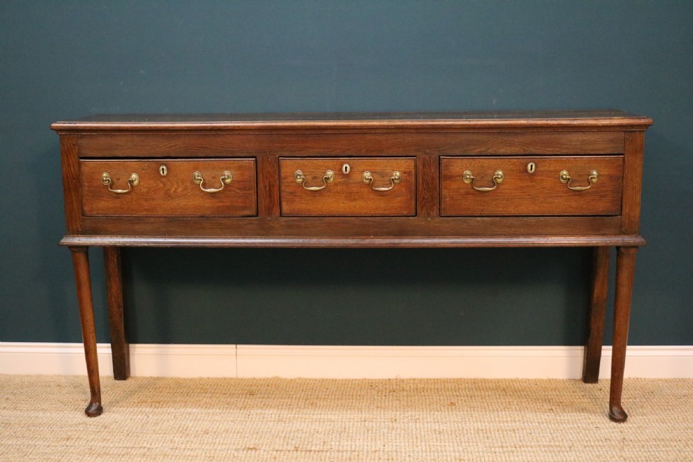 Georgian oak dresser base  View VII