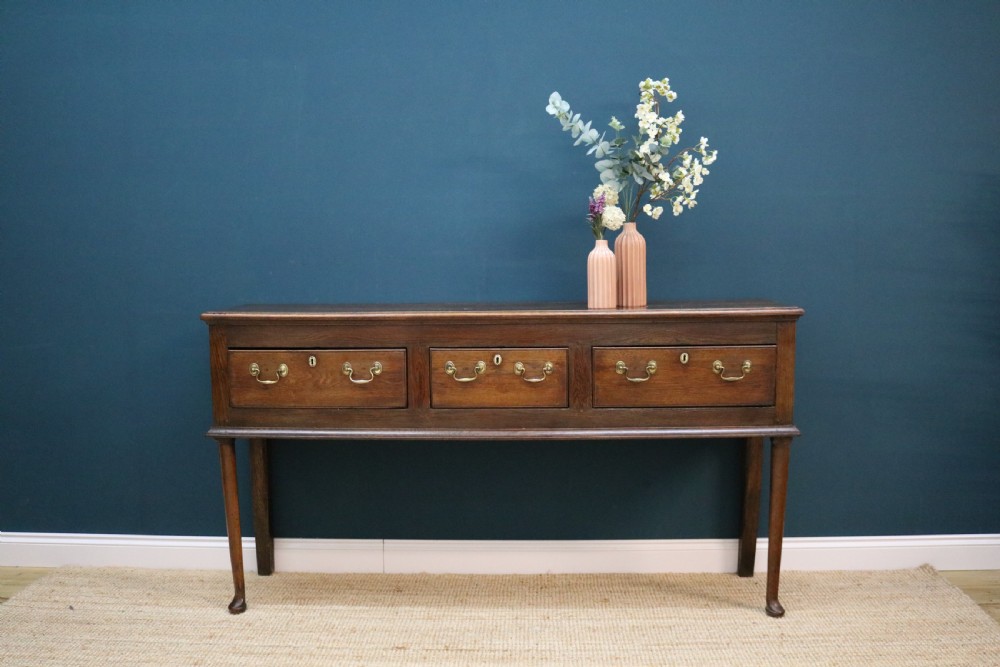 Georgian oak dresser base  View III