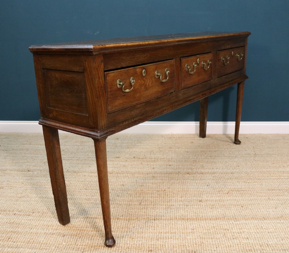 Georgian oak dresser base  View VI