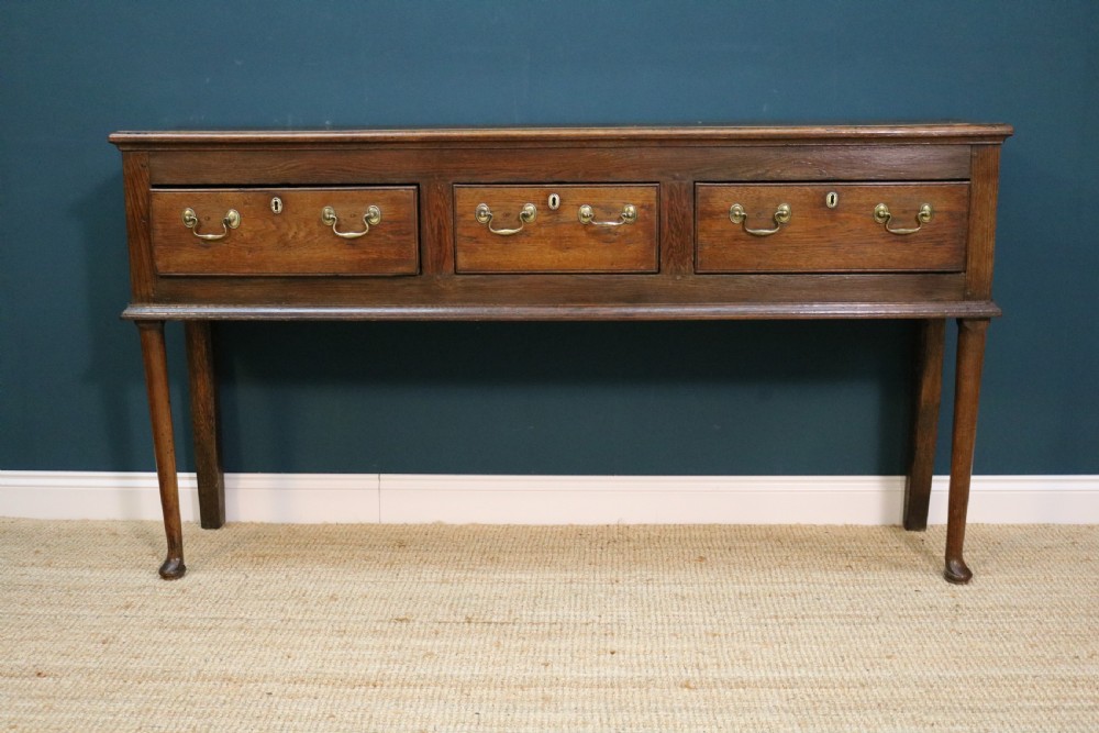Georgian oak dresser base  View IV