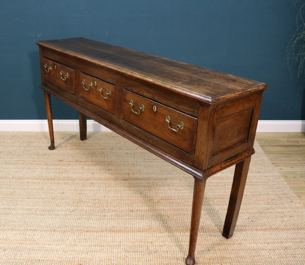 Georgian oak dresser base  View VIII