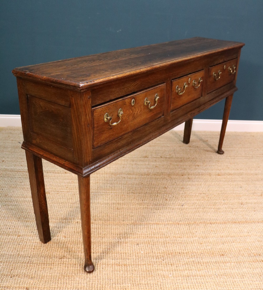 Georgian oak dresser base  View X