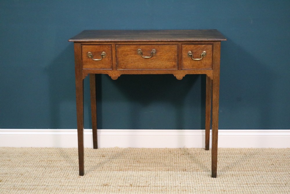 19th-century oak lowboy View II
