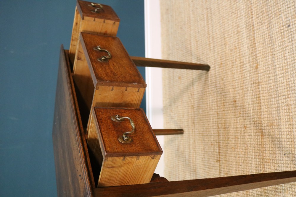 19th-century oak lowboy View VII