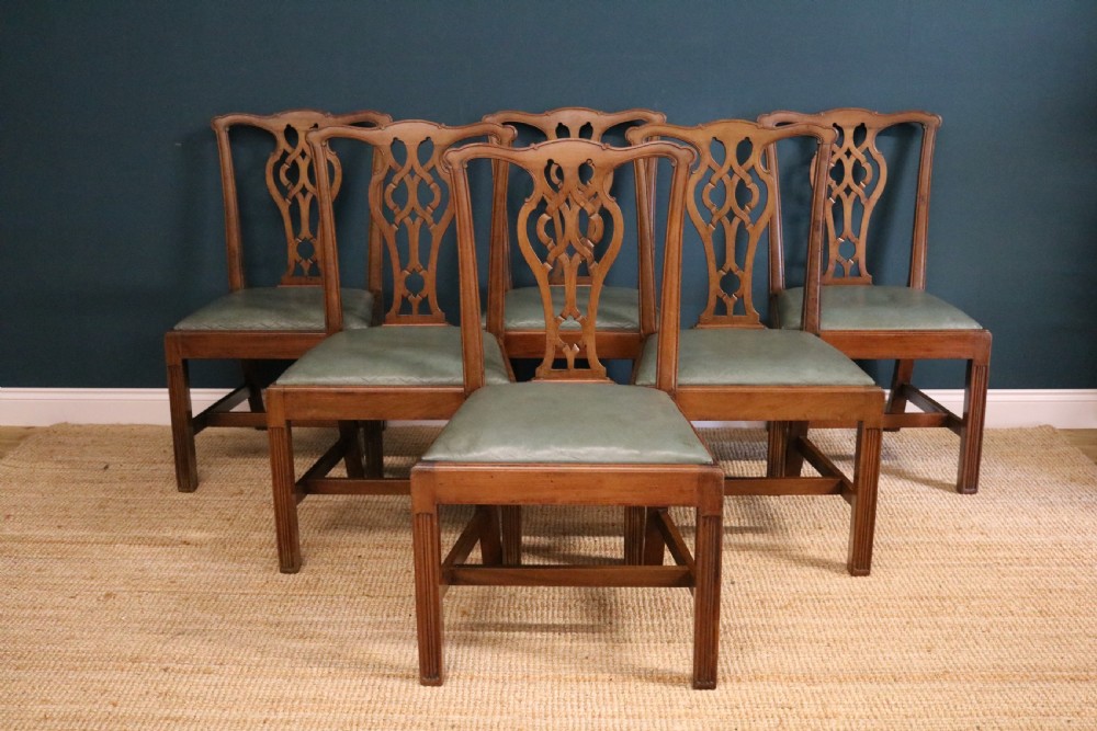 George III style mahogany dining chairs