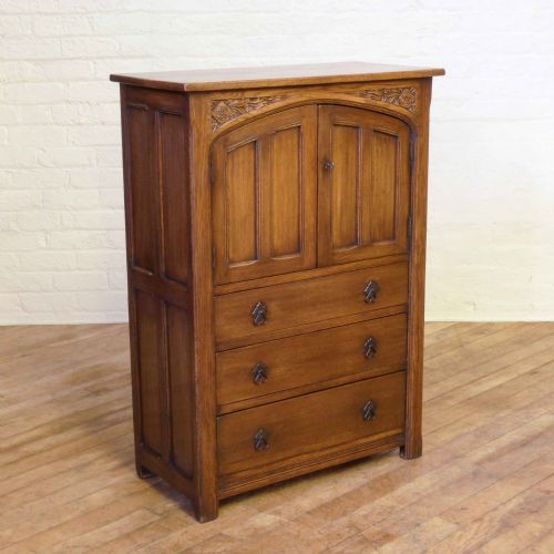 oak tallboy cupboard - CATEGORY: ANTIQUE CUPBOARDS - DATED 1920