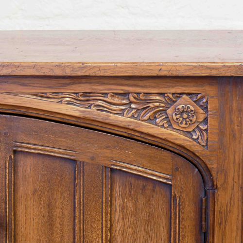 OAK TALLBOY CUPBOARD - ADDITIONAL PHOTO 2