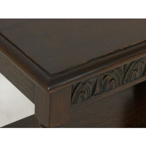 ELIZABETHAN STYLE OAK OCCASIONAL TABLE - ADDITIONAL PHOTO 4