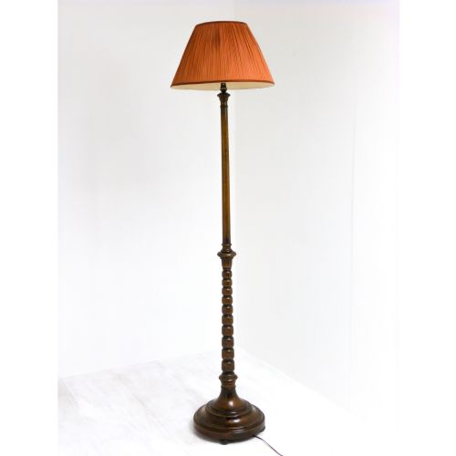 oak standard lamp - CATEGORY: ANTIQUE LIGHTING - DATED 1920