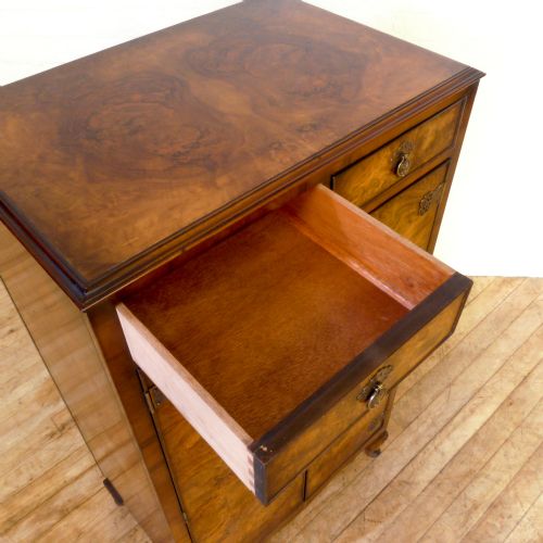 ART DECO WALNUT TALLBOY - ADDITIONAL PHOTO 2