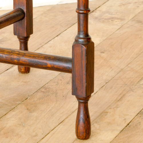 SMALL OAK FOLDING TABLE - ADDITIONAL PHOTO 5