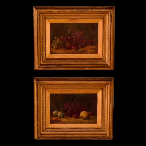 pair of victorian oil paintings - CATEGORY: ANTIQUE ART - DATED VICTORIAN