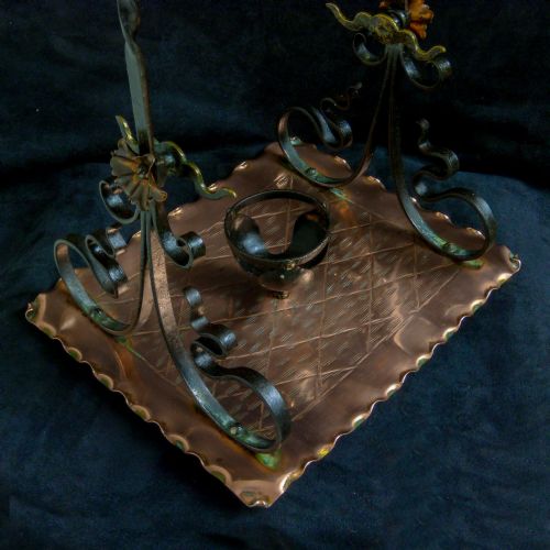 VICTORIAN ARTS CRAFTS COPPER TODDY KETTLE - ADDITIONAL PHOTO 3