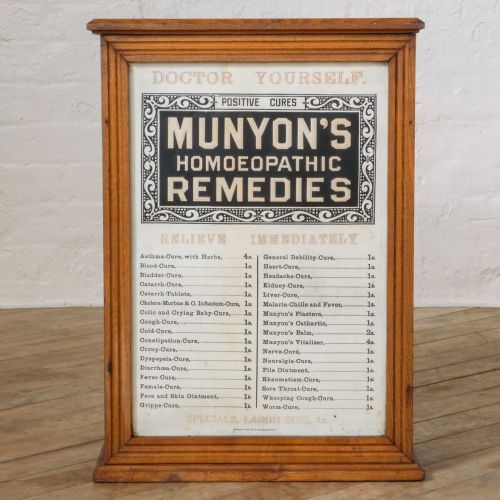 MUNYON'S ADVERTISING DISPLAY CABINET - ADDITIONAL PHOTO 1