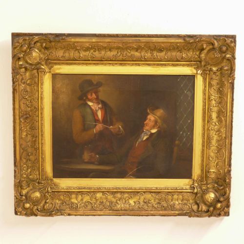 early victorian oil painting by henry james pidding - CATEGORY: ANTIQUE ART - DATED VICTORIAN