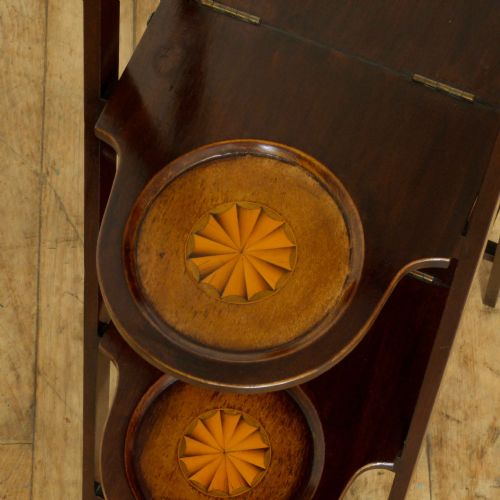 EDWARDIAN MAHOGANY CAKE STAND - ADDITIONAL PHOTO 1