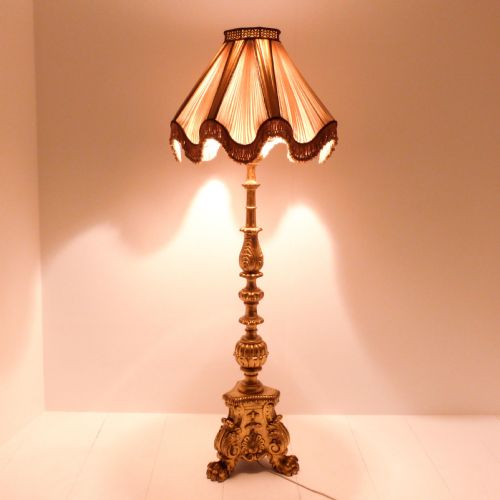 GILDED PINE STANDARD LAMP - ADDITIONAL PHOTO 1