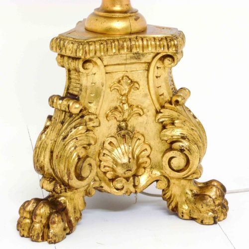 GILDED PINE STANDARD LAMP - ADDITIONAL PHOTO 2