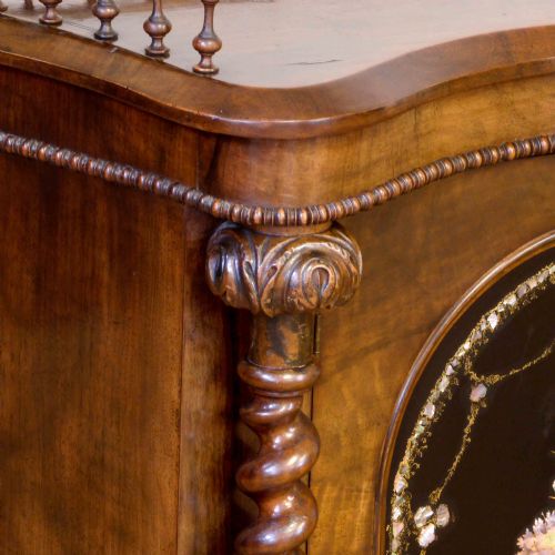 FINE VICTORIAN WALNUT CREDENZA - ADDITIONAL PHOTO 10