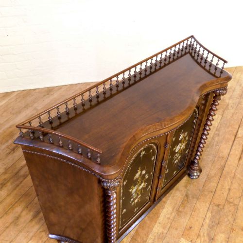 FINE VICTORIAN WALNUT CREDENZA - ADDITIONAL PHOTO 11