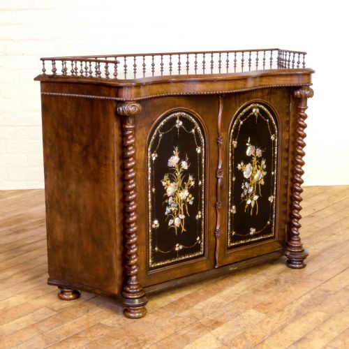 FINE VICTORIAN WALNUT CREDENZA - ADDITIONAL PHOTO 13