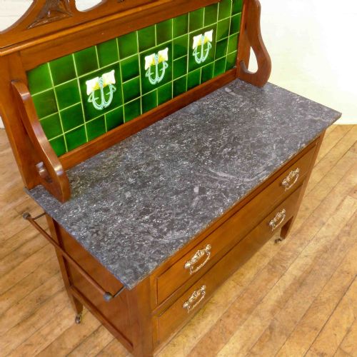VICTORIAN WALNUT WASHSTAND - ADDITIONAL PHOTO 1