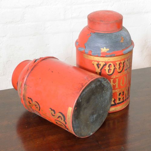 SET OF SIX VICTORIAN TEA CANISTERS - ADDITIONAL PHOTO 8