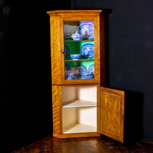 VICTORIAN BIRCH CORNER CUPBOARD - ADDITIONAL PHOTO 2