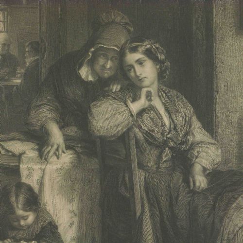 VICTORIAN ENGRAVING YE SHALL WALK IN SILK ATTIRE - ADDITIONAL PHOTO 4