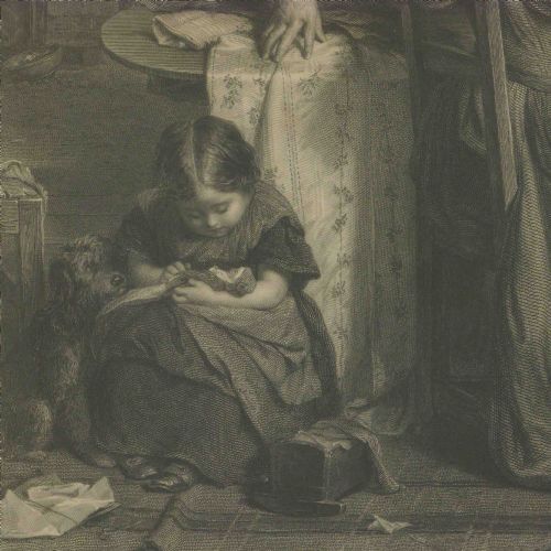 VICTORIAN ENGRAVING YE SHALL WALK IN SILK ATTIRE - ADDITIONAL PHOTO 5