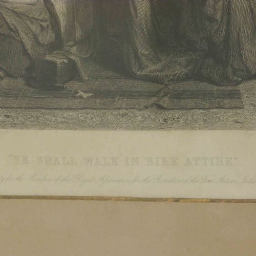 VICTORIAN ENGRAVING YE SHALL WALK IN SILK ATTIRE - ADDITIONAL PHOTO 8
