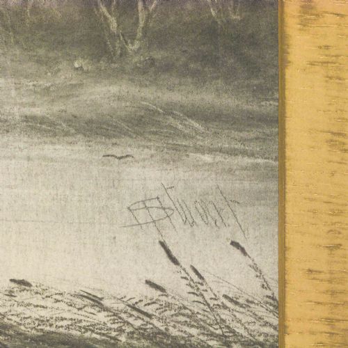 VICTORIAN WATERSCAPE BLACK WHITE PRINT - ADDITIONAL PHOTO 5