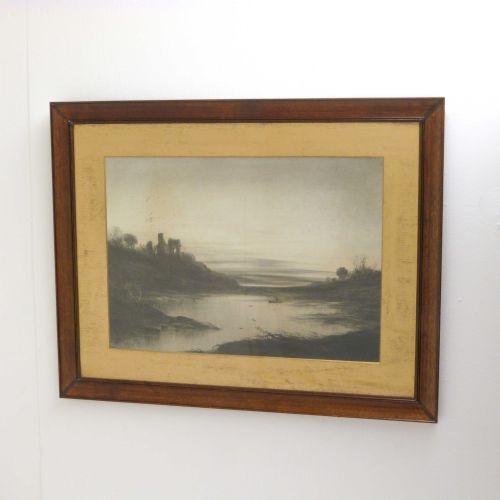 victorian castle ruins print - CATEGORY: ANTIQUE ART - DATED VICTORIAN