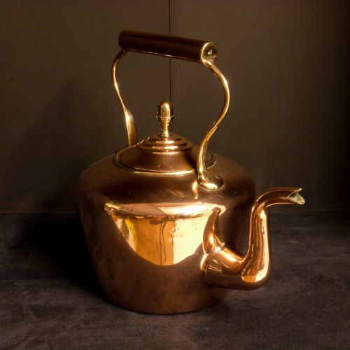 VICTORIAN COPPER KETTLE - ADDITIONAL PHOTO 1