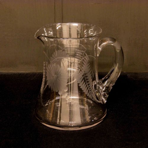 VICTORIAN GLASS WATER JUG - ADDITIONAL PHOTO 2