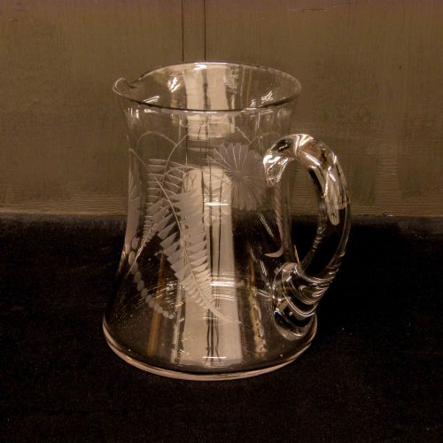 VICTORIAN GLASS WATER JUG - ADDITIONAL PHOTO 1