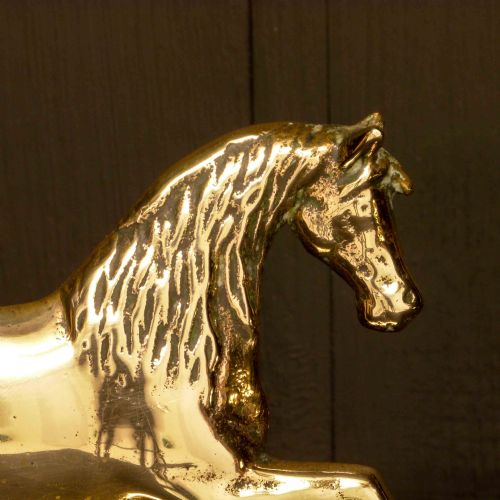VICTORIAN BRASS HORSE DOORSTOP - ADDITIONAL PHOTO 2